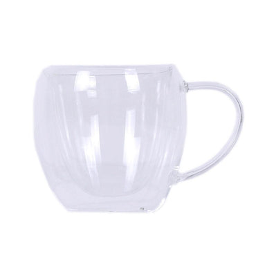 Double Glass Transparent Mug 250 ml / 22FK022 - Karout Online -Karout Online Shopping In lebanon - Karout Express Delivery