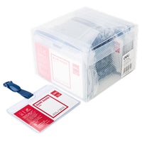 Deli E5752 Name Card Holder 90 x 54 mm Box 50 pcs - Karout Online -Karout Online Shopping In lebanon - Karout Express Delivery