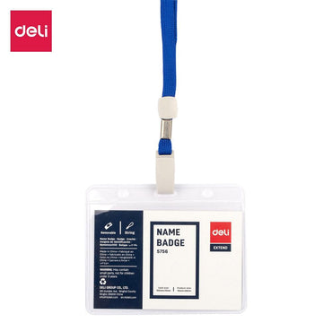 Deli E5756A Name Card Holder 68×95mm Box 50 pcs - Karout Online -Karout Online Shopping In lebanon - Karout Express Delivery