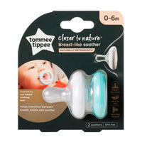 Tommee Tippee Breast Like Soothers 2 Pcs / 34404 - Karout Online -Karout Online Shopping In lebanon - Karout Express Delivery