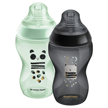 Tommee Tippee Decorated Feeding Bottles  2 x 340 ml / 226211 - Karout Online -Karout Online Shopping In lebanon - Karout Express Delivery