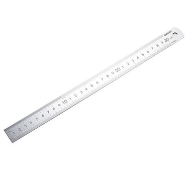 Deli E8463 Metal Steel Ruler 30 cm - Karout Online -Karout Online Shopping In lebanon - Karout Express Delivery