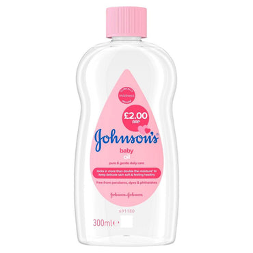 Johnsons Baby Oil Pure & Gentle 300ml - Karout Online -Karout Online Shopping In lebanon - Karout Express Delivery