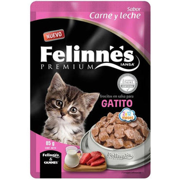 Poach  Felinnes Cat Kittens Meat & Milk  85g - Karout Online -Karout Online Shopping In lebanon - Karout Express Delivery