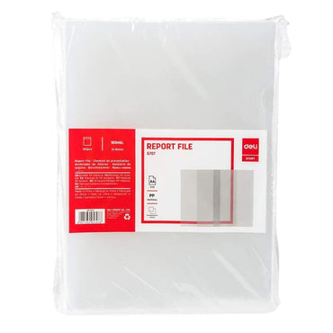 Deli Report File A4 Transparent 100 pcs 5707 - Karout Online -Karout Online Shopping In lebanon - Karout Express Delivery