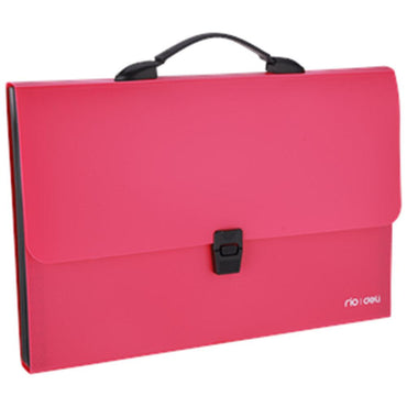 Deli EB40442 Expanding File FC 13 Pockets- Red - Karout Online -Karout Online Shopping In lebanon - Karout Express Delivery