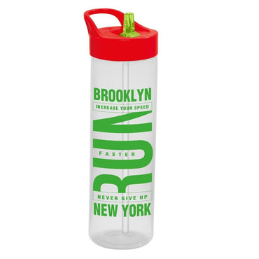 Herevin Patterned Flask with Straw- Run 730 ml - Karout Online -Karout Online Shopping In lebanon - Karout Express Delivery