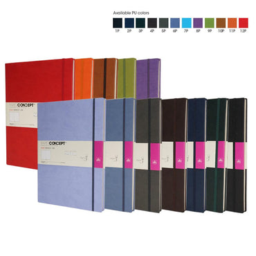 OPP Paperconcept Executive Notebook PU Hard Cover Plain / 21×29.7 cm - Karout Online -Karout Online Shopping In lebanon - Karout Express Delivery