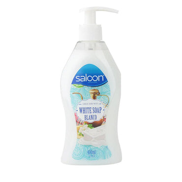 SALOON Liquid Hand Soap 400ML - White soap - Karout Online -Karout Online Shopping In lebanon - Karout Express Delivery