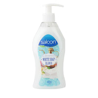 SALOON Liquid Hand Soap 400ML - White soap - Karout Online -Karout Online Shopping In lebanon - Karout Express Delivery