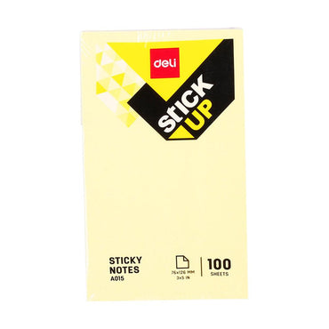 Deli EA01503 Sticky Notes 76×126 mm 100 sheets - Karout Online -Karout Online Shopping In lebanon - Karout Express Delivery