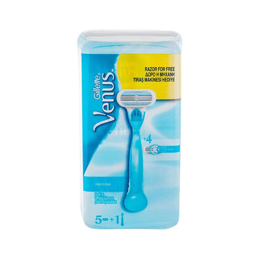 Gillette Venus Close & Clean  Women's Razor Handle + 5 Refills - Karout Online -Karout Online Shopping In lebanon - Karout Express Delivery