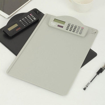 Deli E9259 Clip Board With Calculator A4 GREY - Karout Online -Karout Online Shopping In lebanon - Karout Express Delivery