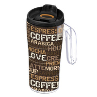 Herevin Decorated With Handle Coffee Mug -Coffee  / 440 ML - Karout Online -Karout Online Shopping In lebanon - Karout Express Delivery