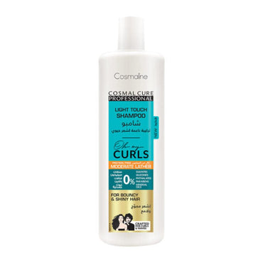 COSMALINE CURE PROFESSIONAL OH MY CURLS LIGHT TOUCH SHAMPOO MODERATE LATHER 500ml / B0004137 - Karout Online -Karout Online Shopping In lebanon - Karout Express Delivery