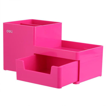 Deli EZ25140 Desk Organizer Pink - Karout Online -Karout Online Shopping In lebanon - Karout Express Delivery
