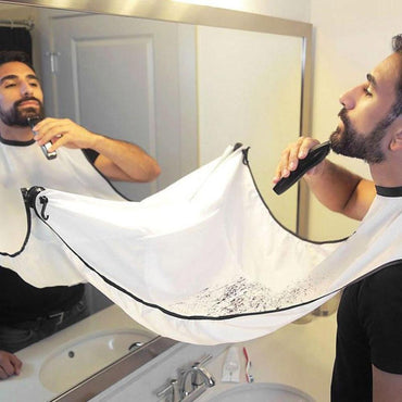 Shop Online Beard and Mustache shaving apron Cape Bib for Shave with Suction Cup / KC22-67 - Karout Online Shopping In lebanon