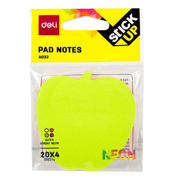 Deli EA03202 Shapes Sticky Notes, 76 x 76mm 80 Sheets - Karout Online -Karout Online Shopping In lebanon - Karout Express Delivery