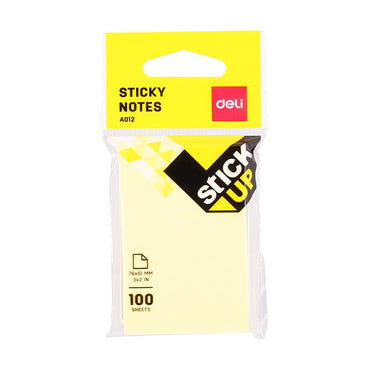 Deli EA01202 Sticky Notes 76×51mm 100 sheets - Karout Online -Karout Online Shopping In lebanon - Karout Express Delivery