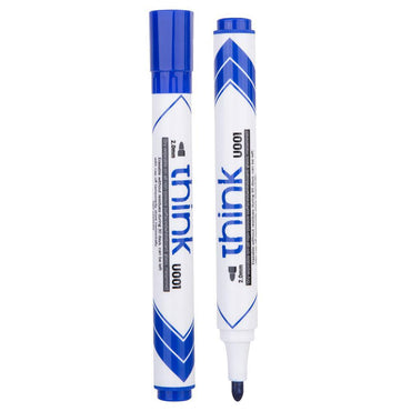 Deli U00130 Dry Erase Bullet Tip Blue - Karout Online -Karout Online Shopping In lebanon - Karout Express Delivery