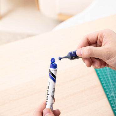 Deli U00530 Dry Erase Marker Refillable Linkpro 2mm Blue - Karout Online -Karout Online Shopping In lebanon - Karout Express Delivery