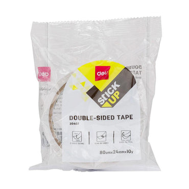 Deli E30407 Double Sided Tape 24mm x 10Y - Karout Online -Karout Online Shopping In lebanon - Karout Express Delivery