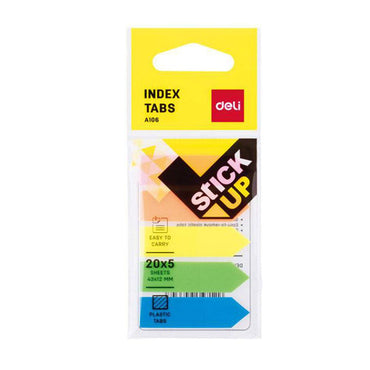 Deli EA10602 Index Tabs  43 x 12 mm - Karout Online -Karout Online Shopping In lebanon - Karout Express Delivery