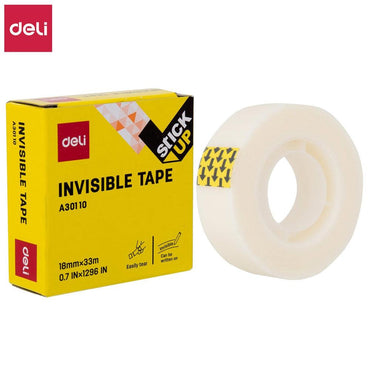 Deli A30110 Invisible Tape 18 mm x 50m x 33m - Karout Online -Karout Online Shopping In lebanon - Karout Express Delivery