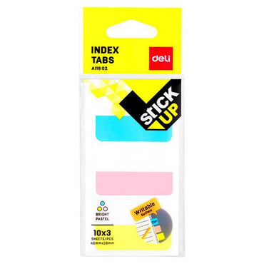 DELI EA11802 Index Tabs 45 x 28 MM - 3 colors - Karout Online -Karout Online Shopping In lebanon - Karout Express Delivery