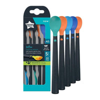 Tommee Tippee Pack of Softee Weaning Spoons 4m+ - 5 Pcs / 471963 - Karout Online -Karout Online Shopping In lebanon - Karout Express Delivery