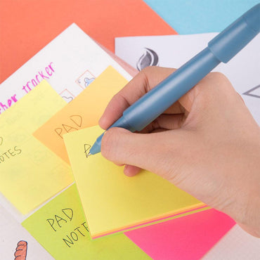 Deli EA02602 Sticky Notes 76×76 mm 100 sheets - 4 colors - Karout Online -Karout Online Shopping In lebanon - Karout Express Delivery