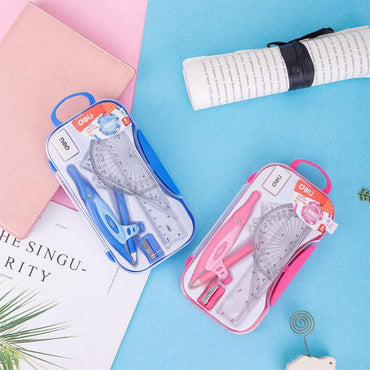 Deli EG30204 Drafting Set 8 Pcs - Karout Online -Karout Online Shopping In lebanon - Karout Express Delivery