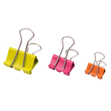 Deli E8560 Binder Clips 2.5 cm - 2 cm- 1.5m 24 pcs - Karout Online -Karout Online Shopping In lebanon - Karout Express Delivery