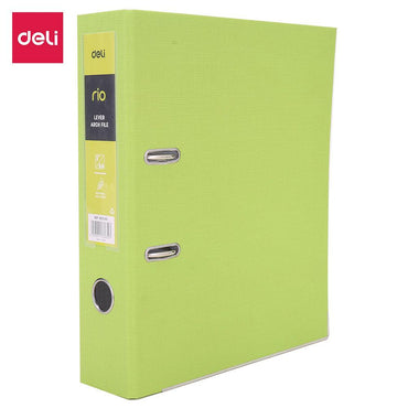 Deli EB20160 Lever Arch File A4 3 inch - Green - Karout Online -Karout Online Shopping In lebanon - Karout Express Delivery