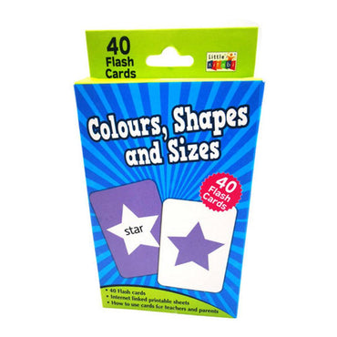 Little kitabi 40 Flash Cards  Colours Shapes And Sizes - Karout Online -Karout Online Shopping In lebanon - Karout Express Delivery