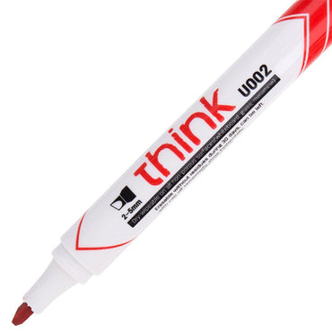Deli U00240 Dry Erase Marker Red 2-5mm - Karout Online -Karout Online Shopping In lebanon - Karout Express Delivery