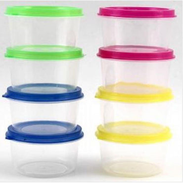 Mini Round Storage Containers (8 Pcs) / 2138 / I-130 / - Karout Online -Karout Online Shopping In lebanon - Karout Express Delivery