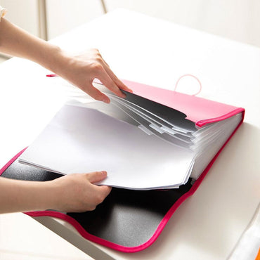 Deli E38128 A4 Expanding File 13 pockets - Karout Online -Karout Online Shopping In lebanon - Karout Express Delivery