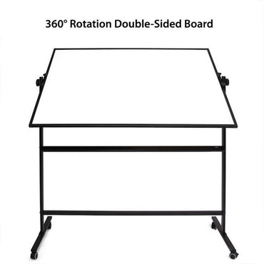 Deli E7883  Double Sided White Board with Stand and Roller 90 x 150cm - Karout Online -Karout Online Shopping In lebanon - Karout Express Delivery