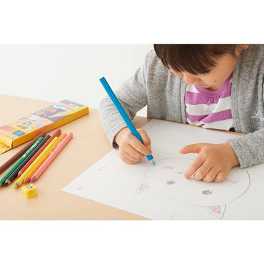 Bic Kids Color Super Soft 8 Colors pencil sharpener / 8 Pieces - Karout Online -Karout Online Shopping In lebanon - Karout Express Delivery