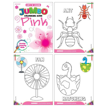 Mind To Mind Copy & Colour Jumbo Colouring Book - Pink - Karout Online -Karout Online Shopping In lebanon - Karout Express Delivery