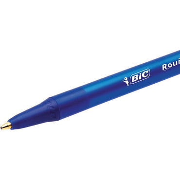 Bic Round Stic Clic Pen 1.0 mm Blue / 3 pieces - Karout Online -Karout Online Shopping In lebanon - Karout Express Delivery