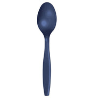 Plastic Cutlery Spoon 20 Pcs K-231 Navy Cleaning & Household