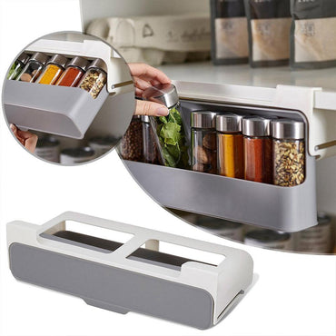 Shop Online Kitchen Self adhesive Spice Organizer Rack Seasoning Bottle Storage Rack / KC22-60 - Karout Online Shopping In lebanon