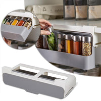 Shop Online Kitchen Self adhesive Spice Organizer Rack Seasoning Bottle Storage Rack / KC22-60 - Karout Online Shopping In lebanon