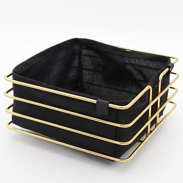 Yakut Stainless Square Metal Basket / 4067 - Karout Online -Karout Online Shopping In lebanon - Karout Express Delivery