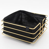Yakut Stainless Square Metal Basket / 4067 - Karout Online -Karout Online Shopping In lebanon - Karout Express Delivery