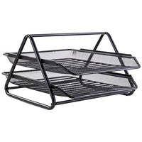 Deli E9183 2 Tier Document Tray Black - Karout Online -Karout Online Shopping In lebanon - Karout Express Delivery