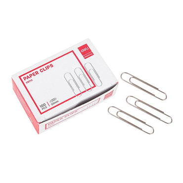 Deli E39713 Paper Clips  100 pcs 5 cm - Karout Online -Karout Online Shopping In lebanon - Karout Express Delivery