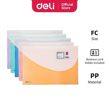 DELI E5506 File Bag Snap FC - Karout Online -Karout Online Shopping In lebanon - Karout Express Delivery